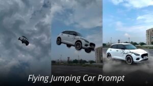 Flying Jumping Car Video Editing Prompt