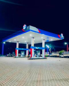 Night Petrol Pump Photo Editing Prompt